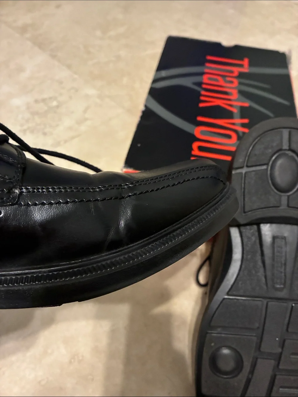 Deer Stags Black Men's “Williamsburg” Lace-Up Dress Shoes